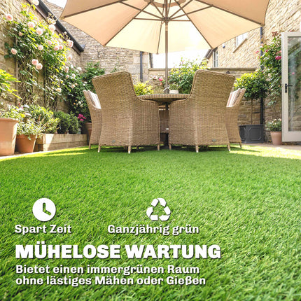Gazon artificial 100x400cm, autodrenant, înălțime 10mm