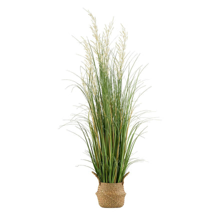 Artificial Grass Plant, 47-Inch Potted Reed Flowers