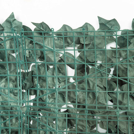 Paravan de intimitate artificial pentru gard viu, 240x100cm, verde închis