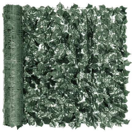 Paravan de intimitate artificial pentru gard viu, 240x100cm, verde închis
