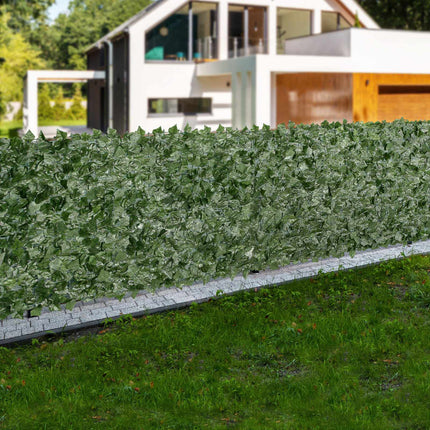 Artificial Ivy Privacy Fence Screen 1.5 x 3 m, Mesh Backing
