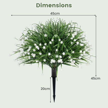 Flori artificiale de iarbă-ceapă, set de 2 piese, 70 cm