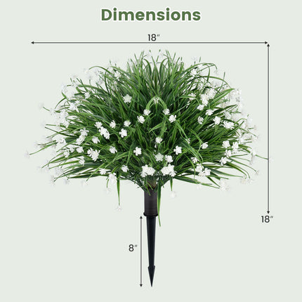 Flori artificiale de iarbă-ceapă, set de 2 piese, 70 cm