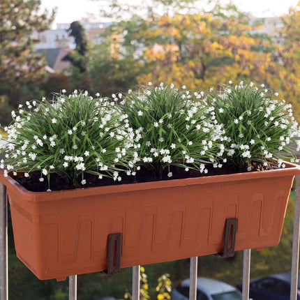 Flori artificiale de iarbă-ceapă, set de 2 piese, 70 cm