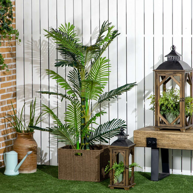 Palmier Artificial Planta Artificiala Umplutura Ciment 150Cm Interior Verde