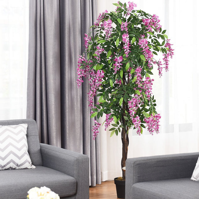 Planta Artificiala Palmier Artificial Utilizabil Arborele Artificial 180 cm Roz