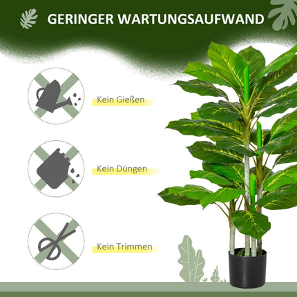 Plantă artificială cu ghiveci, 95 cm, 33 frunze