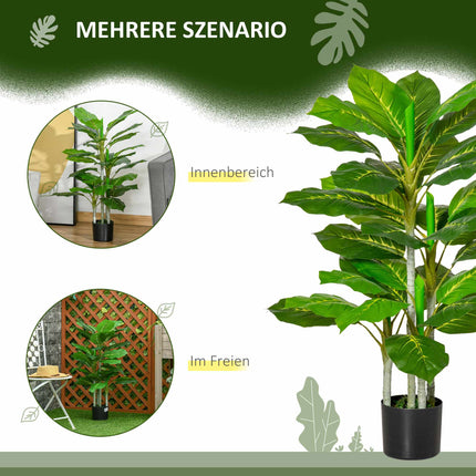 Plantă artificială cu ghiveci, 95 cm, 33 frunze