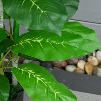 Plantă artificială cu ghiveci, 95 cm, 33 frunze