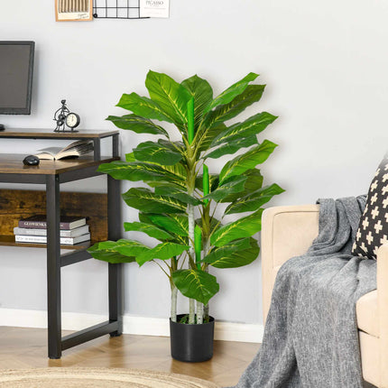 Plantă artificială cu ghiveci, 95 cm, 33 frunze