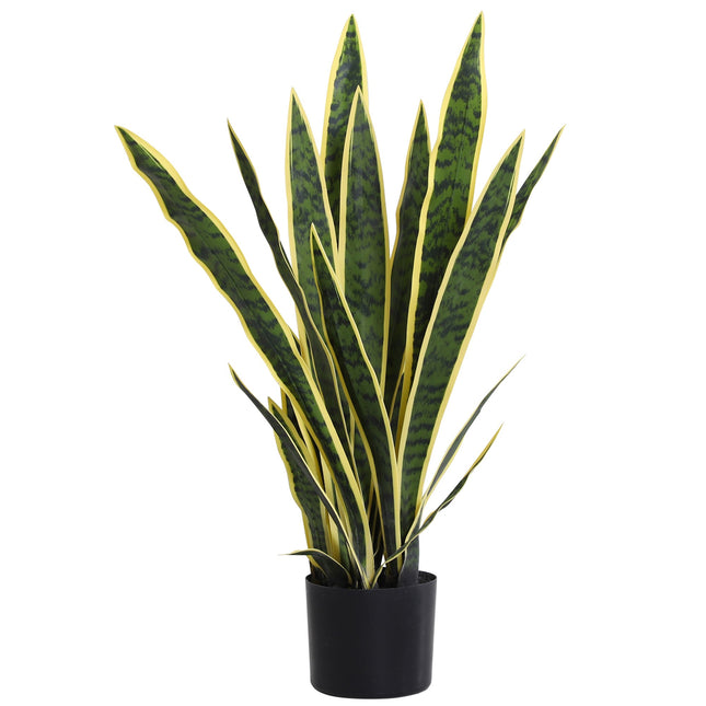 Plantă artificială tip șarpe, înălțime 77 cm, în ghiveci pentru sufragerie