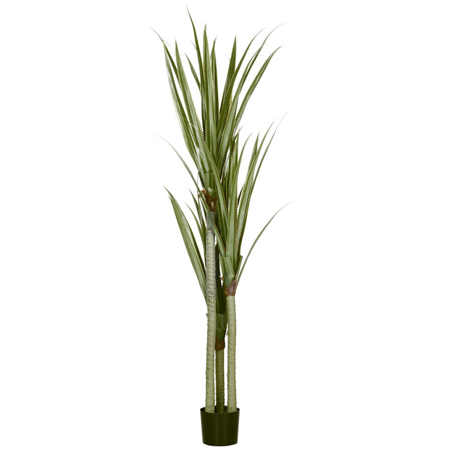 Plantă artificială Yucca, 190 cm, interior/exterior, întreținere redusă