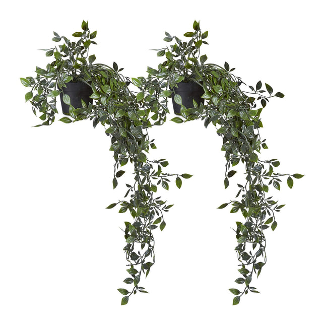 Set de 2 plante artificiale suspendate