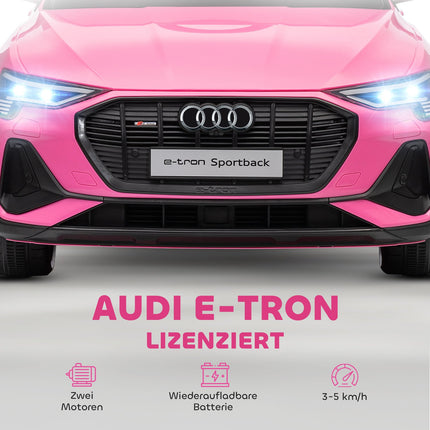 Mașină electrică pentru copii Audi E-tron, 12V, telecomandă