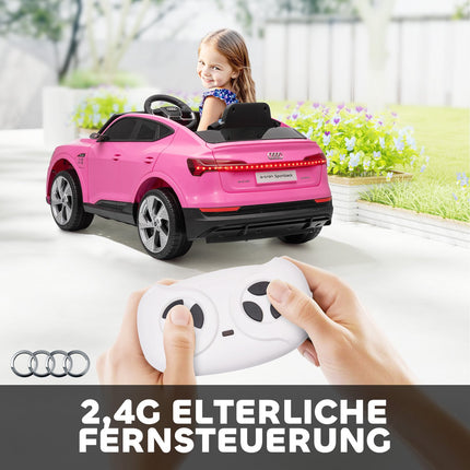 Mașină electrică pentru copii Audi E-tron, 12V, telecomandă