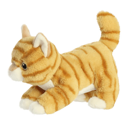 Aurora Eco Nation jucărie de pluș pisică tigrată portocalie, 15 cm