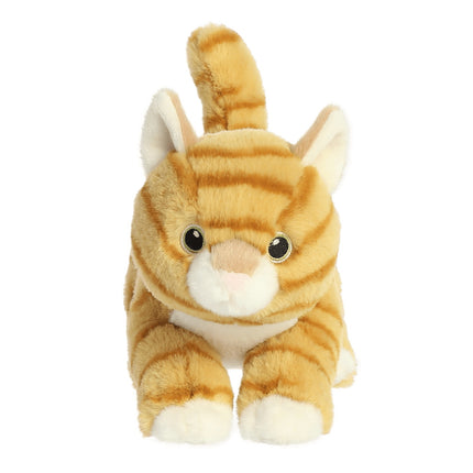Aurora Eco Nation jucărie de pluș pisică tigrată portocalie, 15 cm