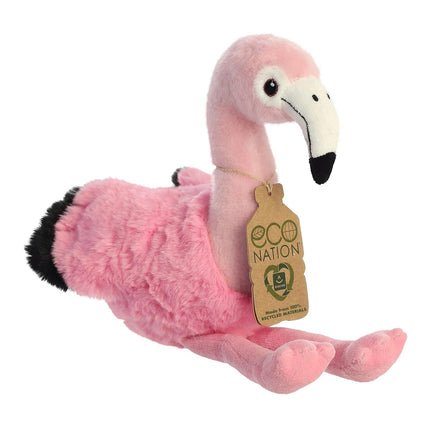Aurora Eco Nation flamingo de pluș, 24 cm
