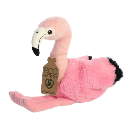 Aurora Eco Nation flamingo de pluș, 24 cm