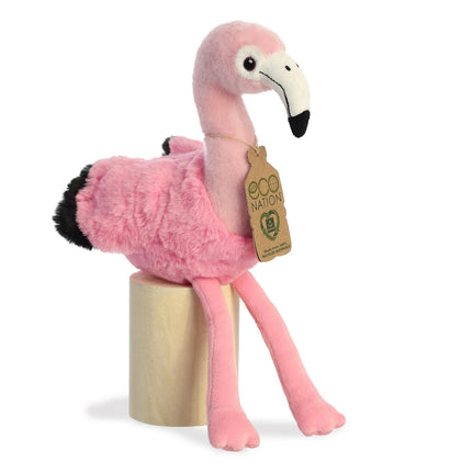 Aurora Eco Nation flamingo de pluș, 24 cm