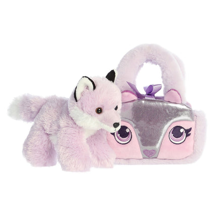 Aurora Fancy Pals jucărie de pluș vulpe în geantă, 20 cm