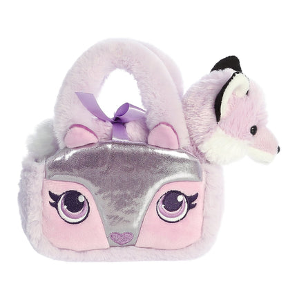 Aurora Fancy Pals jucărie de pluș vulpe în geantă, 20 cm