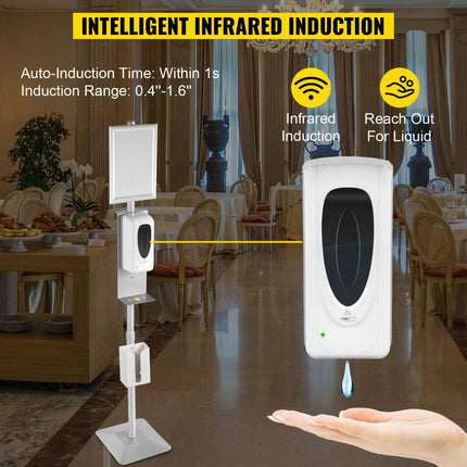 Automatic Sanitizer Dispenser Stand, Infrared, 1000 mL