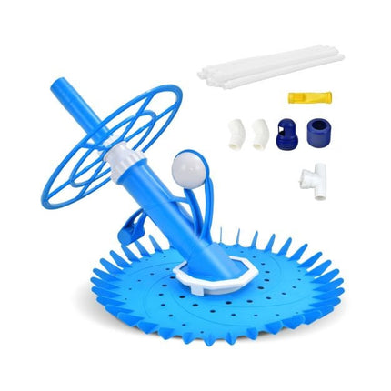 Curățător automat de piscină cu aspirație, disc TPU cu 36 de aripioare, furtun de 10 m