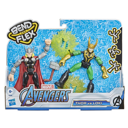Figurină Avengers Bend And Flex, pachet de 2