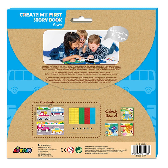 Avenir Create My First Story Book Mașini