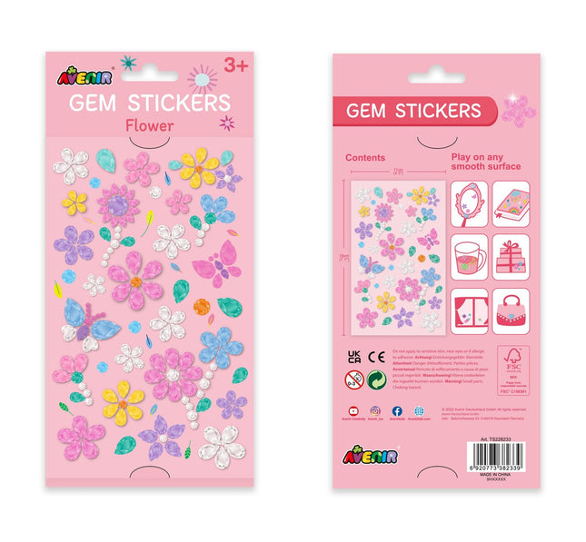 Avenir Stickere cu Pietre Flori