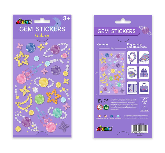 Avenir Stickere cu Pietre Galaxie