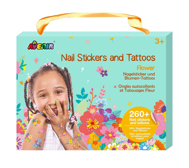 Avenir Stickere pentru unghii și tatuaje Flori