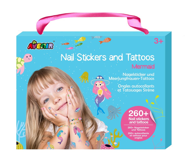 Avenir Stickere pentru unghii și tatuaje Sirenă