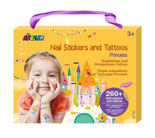 Avenir Stickere pentru unghii și tatuaje Prințesă