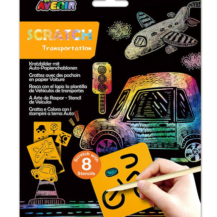Avenir Set de răzuit cu șabloane: Mijloace de transport