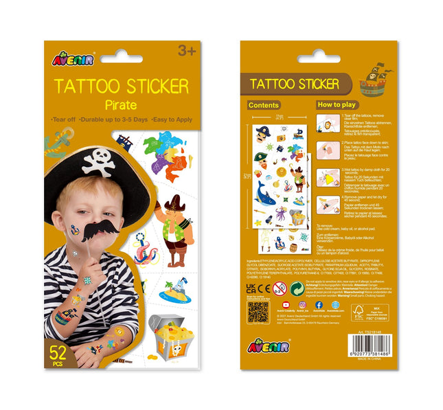 Avenir tatuaje temporare pirați