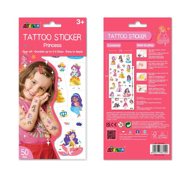 Avenir Tatuaje Temporare Prințesă