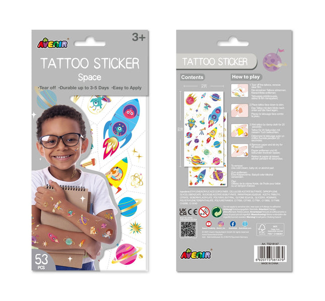 Avenir tatuaje temporare Space