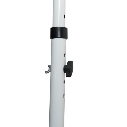 Folding arm awning in aluminium, hand crank, 300x150Cm Grey
