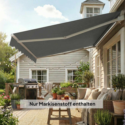 Înlocuire material textil pentru copertină, 3,37x2,5m, UPF 50+, impermeabil
