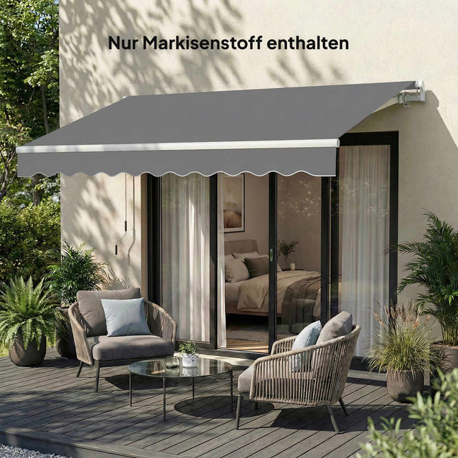 Înlocuire material textil pentru copertină, 3,37x2,5m, UPF 50+, impermeabil