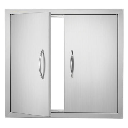 BBQ Access Door, Double Stainless Steel, 660x609 mm