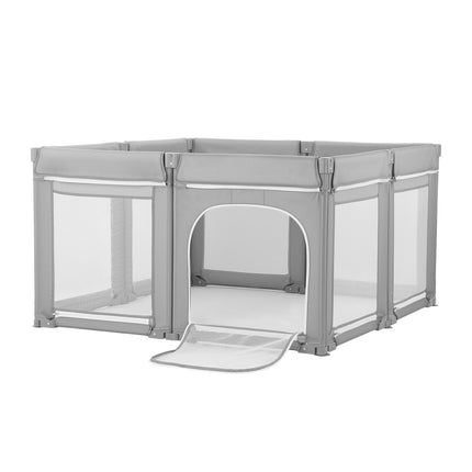 Baby Playpen 2000 x 1780mm, Foldable Mesh Zip Door