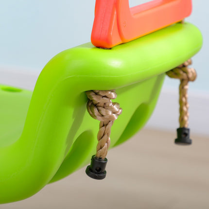 Adjustable Outdoor Toddler Swing, 9M+, 70kg Capacity, Green