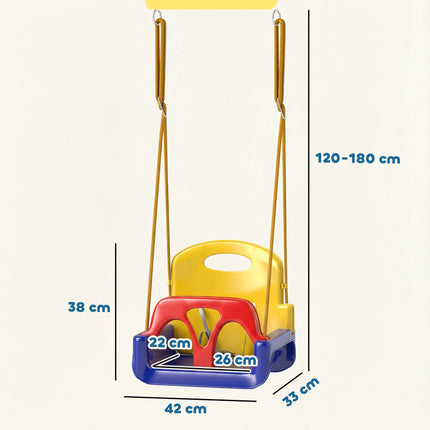 Balansoar pentru bebeluși cu frânghie reglabilă, capacitate 70 kg