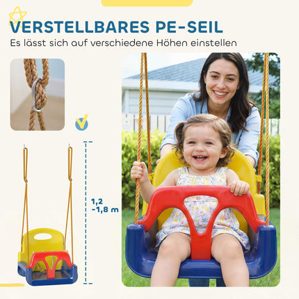 Balansoar pentru bebeluși cu frânghie reglabilă, capacitate 70 kg