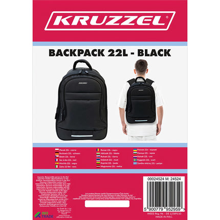 Backpack 22L - black Kruzzel 24524