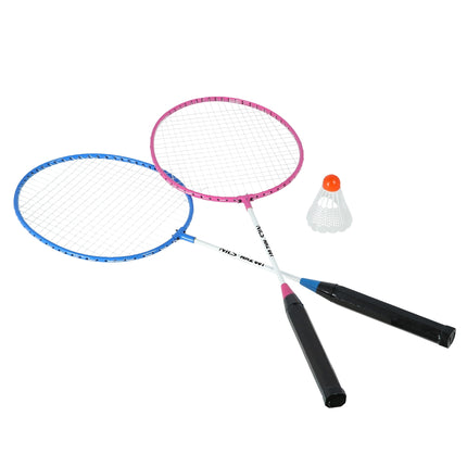 Set de rachete de badminton – oțel, 2 rachete + volan