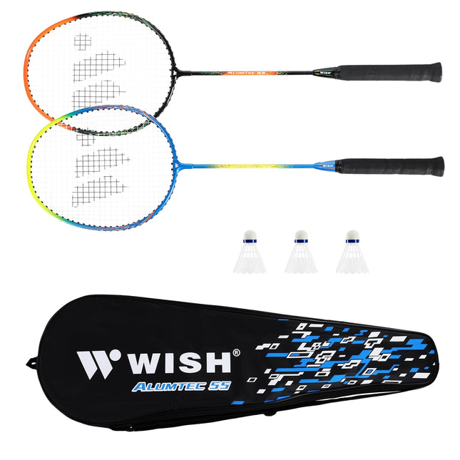 Set rachete de badminton cu 3 volane